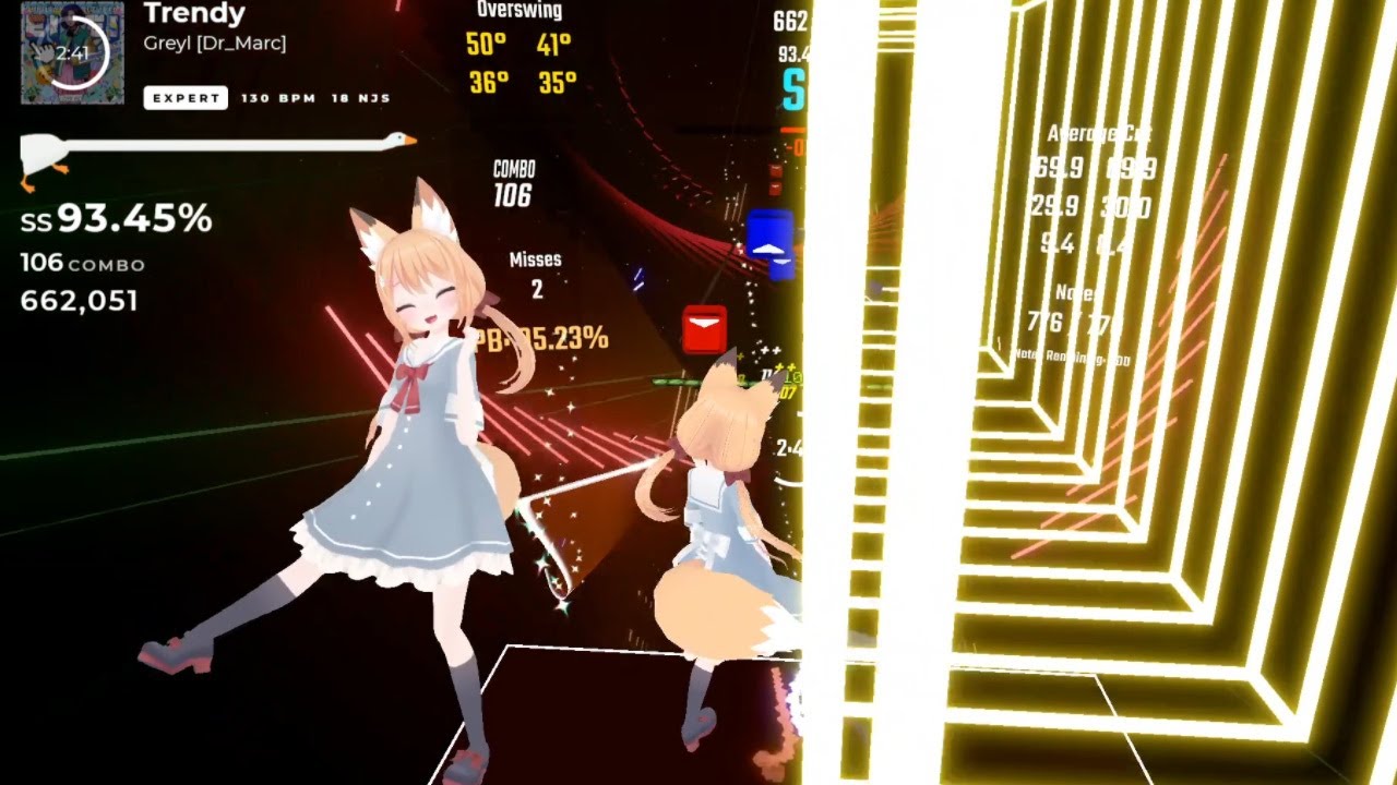 [Beat Saber] Trendy - Greyl - 1372/1378 - Rank SS (92.7%)