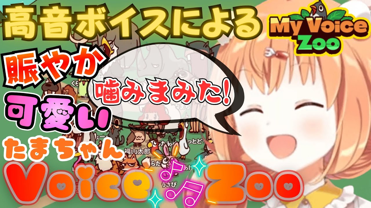 【My Voice Zoo】きらにぱ動物園で可愛い鳴き声を量産するたまちゃん【にじさんじ切り抜き/雲母たまこ】