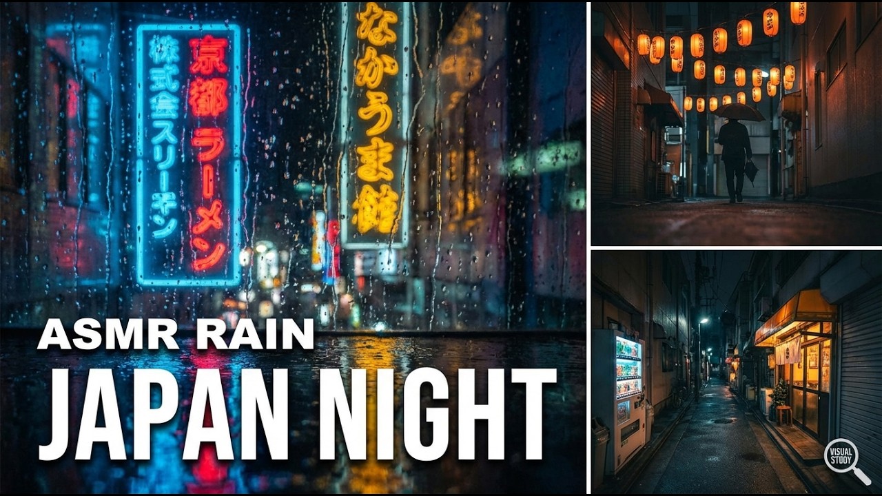 Rainy Midnight Tokyo 🌧️ Japanese Lofi Beats for Calm Study & Deep Focus