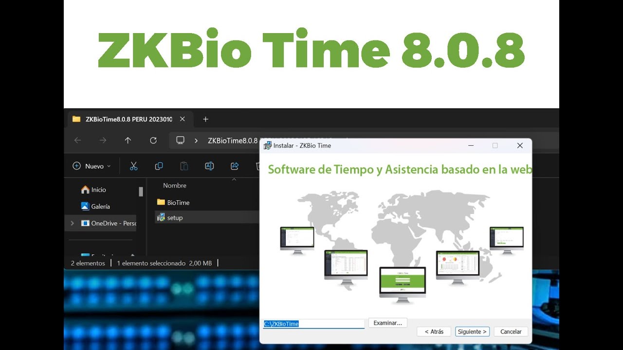 APRENDE A DESCARGAR E INSTALAR EL SOFTWARE BIOTIME 8.0.8 DE ZKTECO