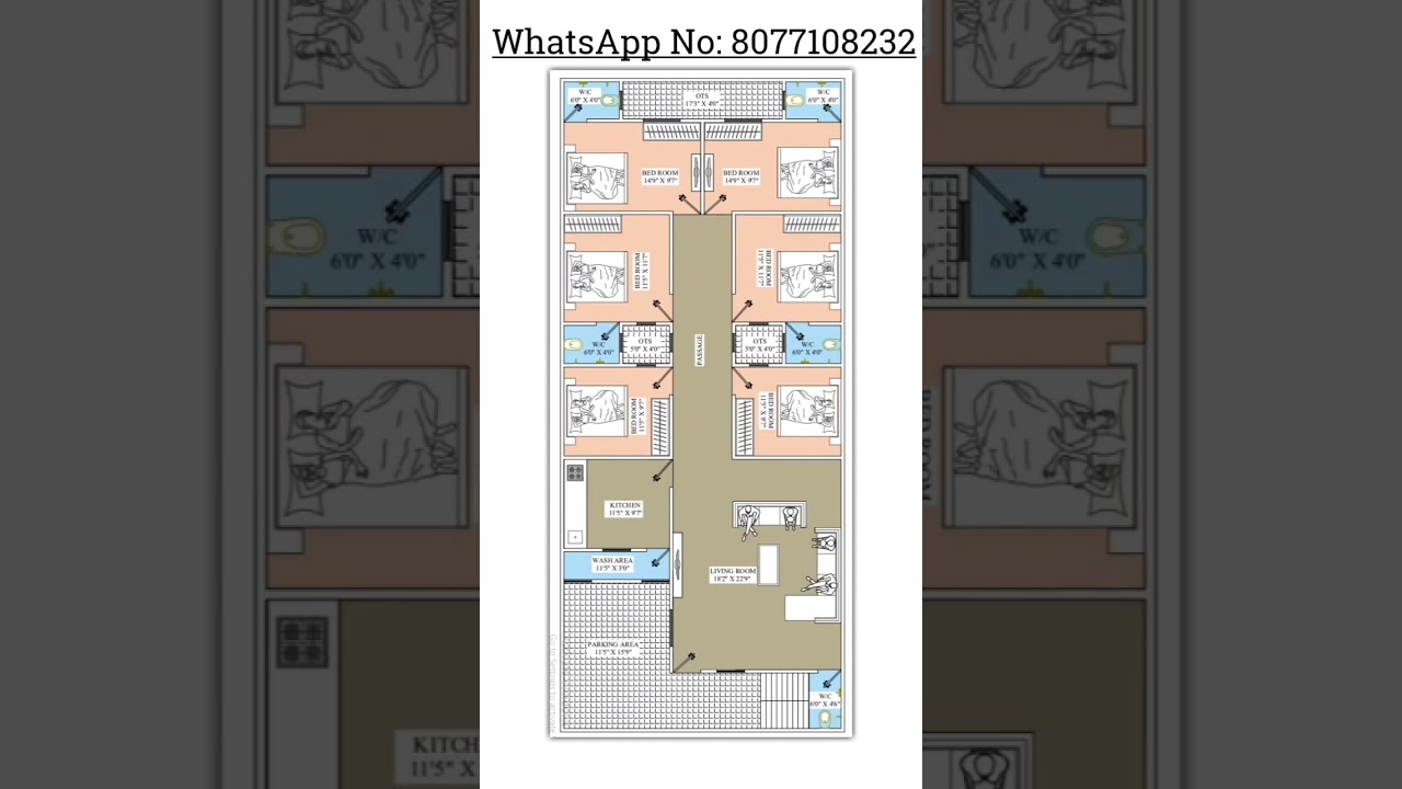 30 x 70 house plan #architecture #exterior #house #interiordesign #3d #housedesign #2d #animation