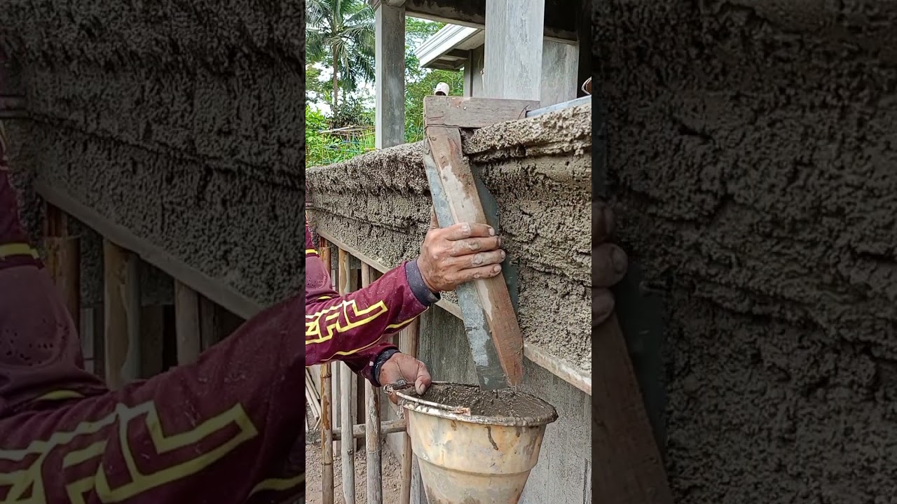 Membuat lisplang beton 