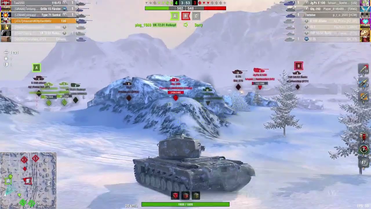 T30 | 4.8K Damage 3 Kills | WoT Blitz Replays