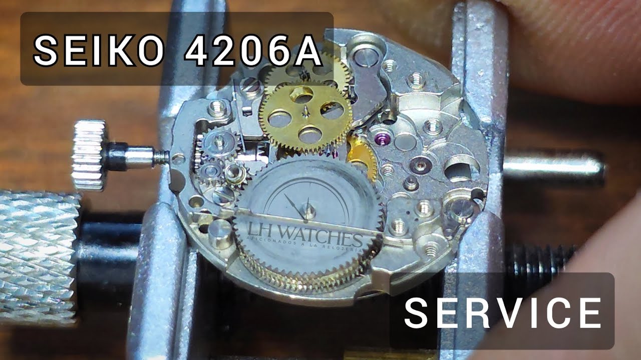 Service Seiko 5 4206A Movement Disassembly Assembly & Cleaning Women Watch Automatic
