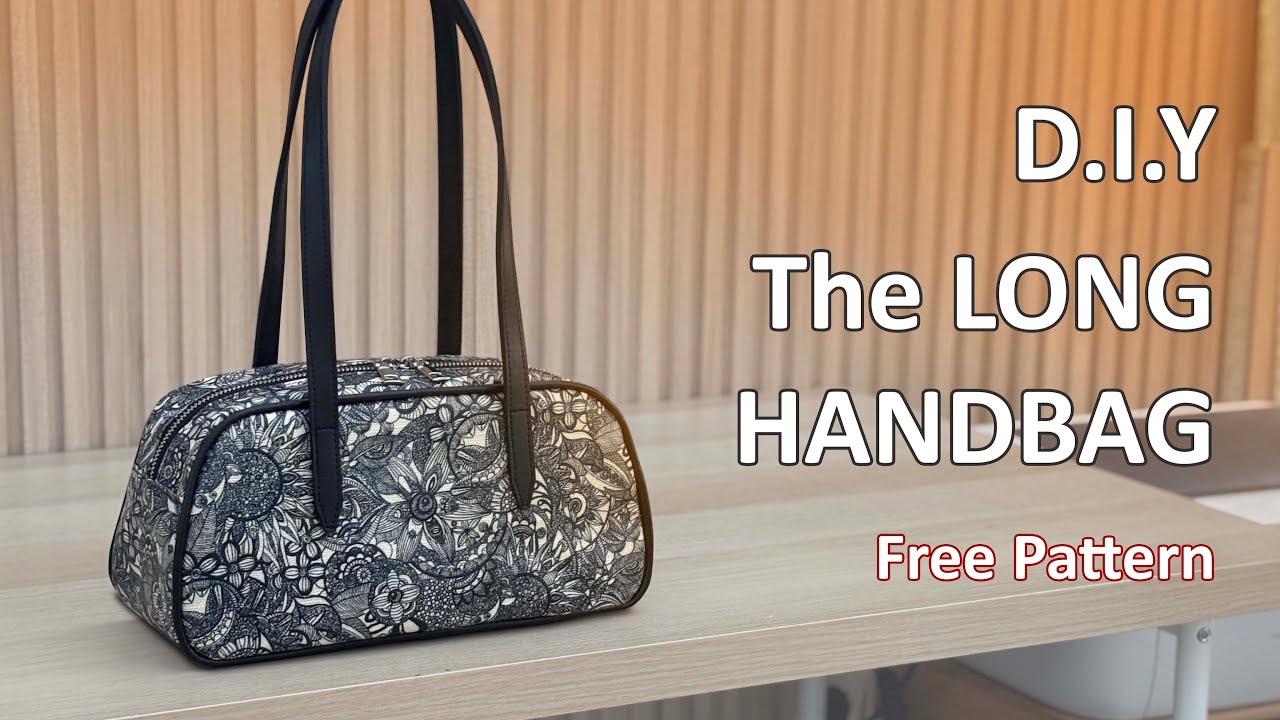 DIY Long Handbag | Free Pattern + Step-by-Step Sewing Tutorial