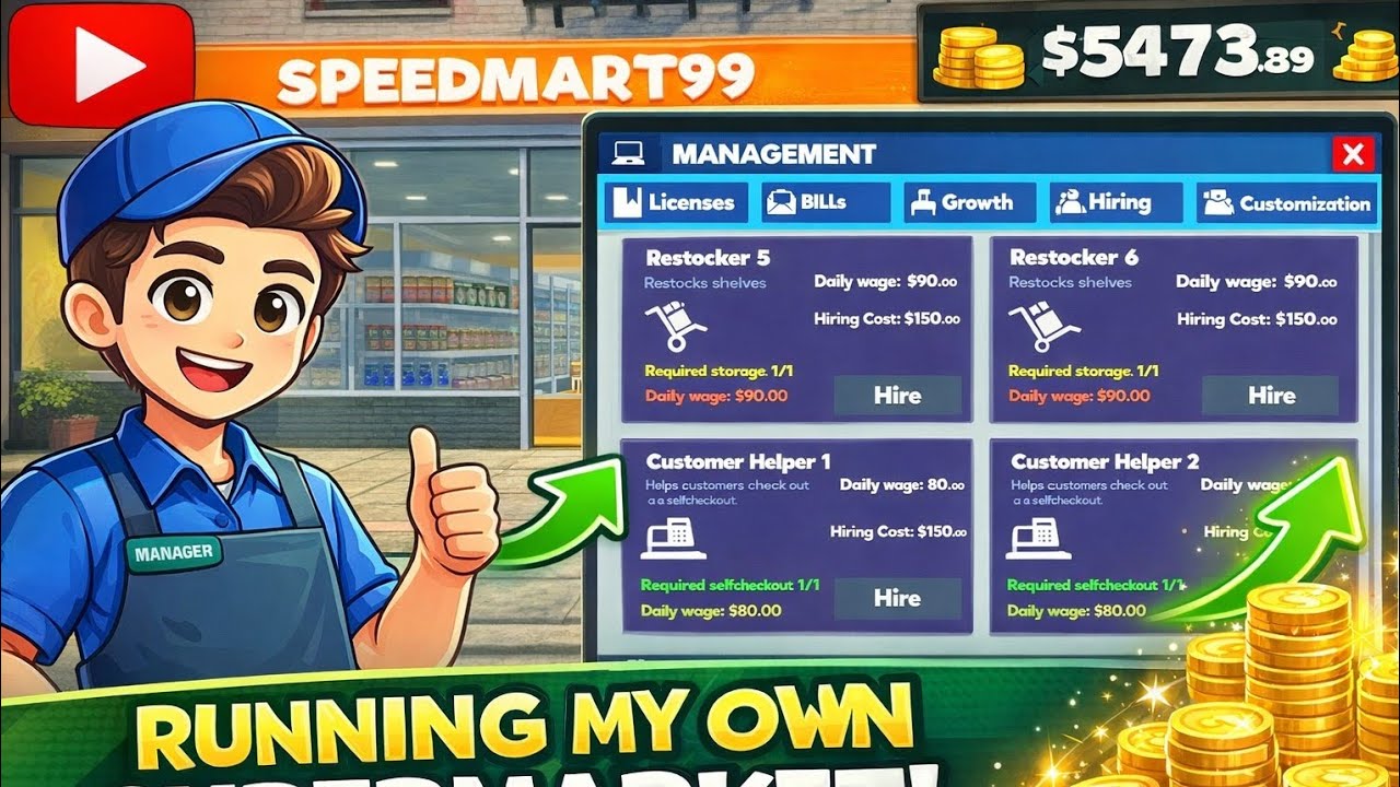 SUPERMARKET SIMULATOR DAH UPDATE VERSI BAHARU 😱😱