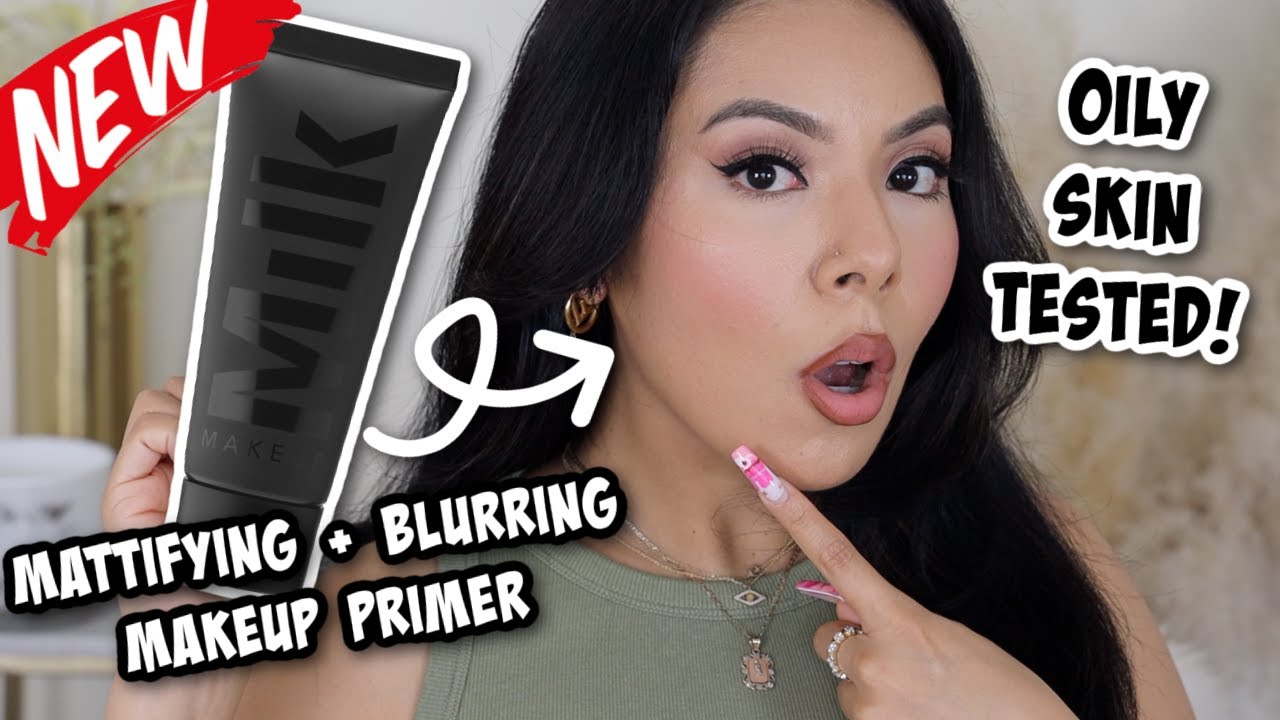 NEW🔥 MILK MAKEUP MATTIFYING + BLURRING MAKEUP PRIMER || REVIEW & WEAR TEST ON OILY SKIN