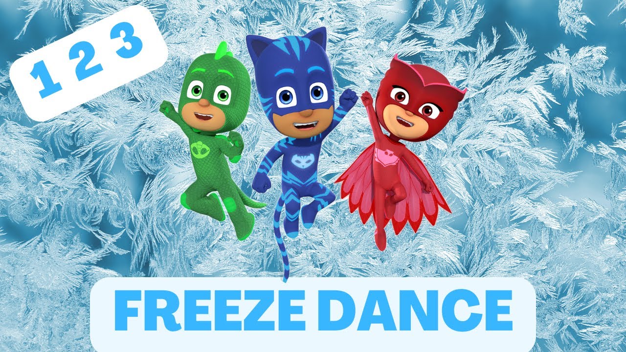 Counting 1-10 with the PJ MASKS! Freeze Dance Learning Activity! Brain Break!