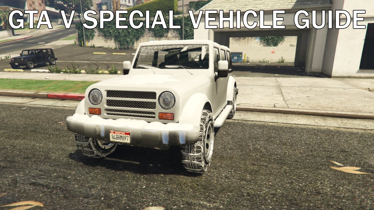 GTA V Special Vehicle Guide: Unique 