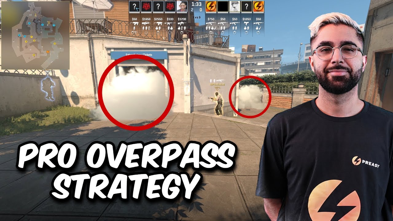 Preasy FAST Overpass Mid Tactic - CS2
