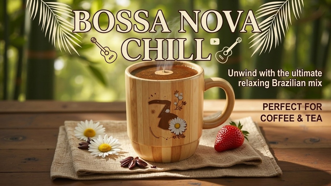 Bossa Nova Cafe ~ Утренний мягкий джаз | Расслабляющая музыка для учебы, работы, сосредоточения