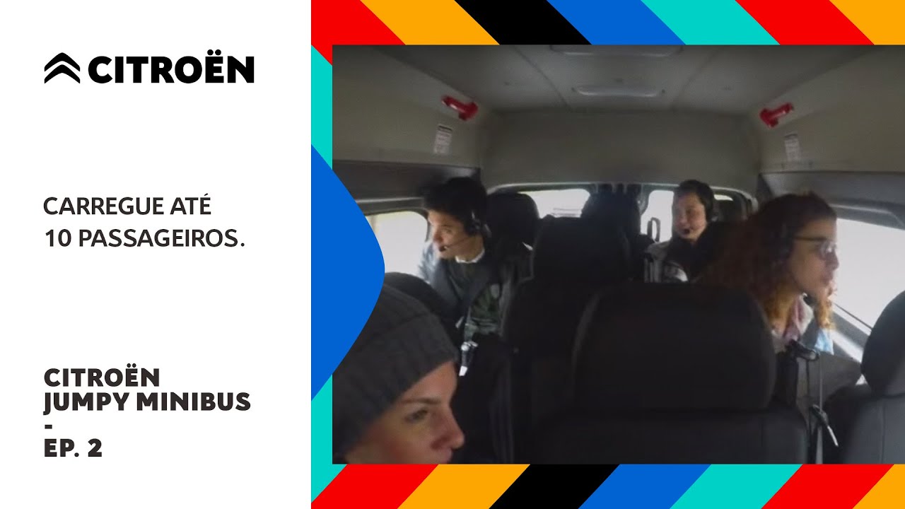 Descubra o Citroën Jumpy Minibus e carregue até 10 passageiros.