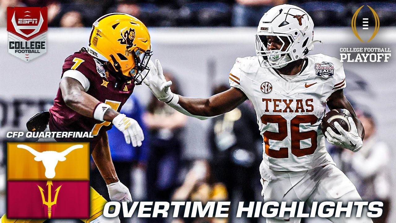 CFP Quarterfinal OT HIGHLIGHTS: Texas Longhorns vs. Arizona State Sun Devils | ESPN CFB