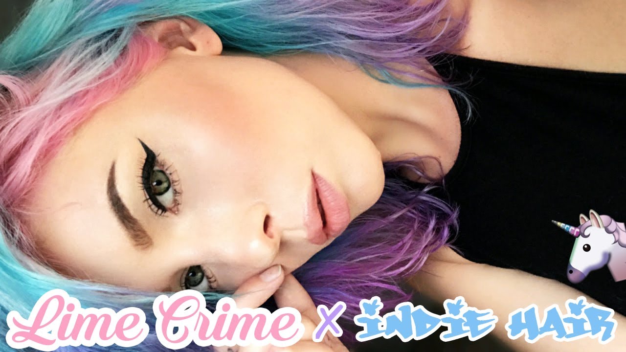 Lime Crime Unicorn Hair + Indie Hair Tutorial