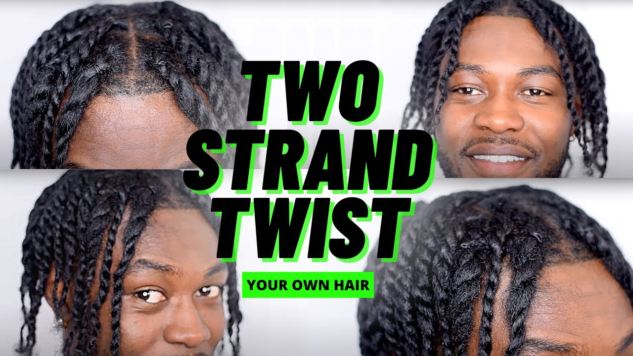 How to: TWIST YOUR OWN HAIR! | Two/Double Strand Twists for Black Men