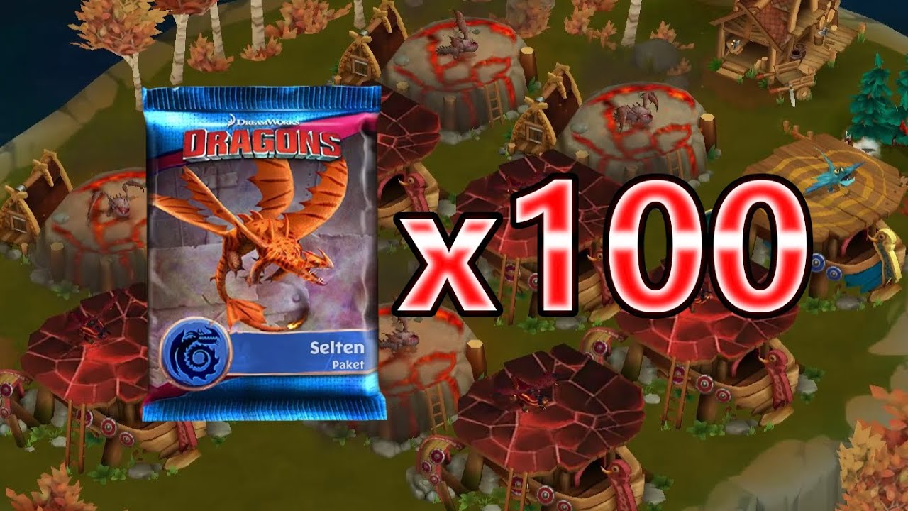 Dragons Aufstieg von Berk 100 seltene Pakete öffnen
