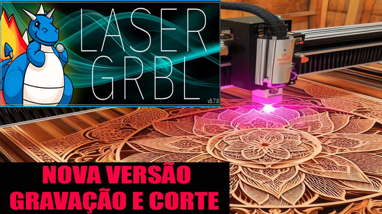 LASER GRBL NOVA VERSÃO GRAVAÇÃO E CORTE