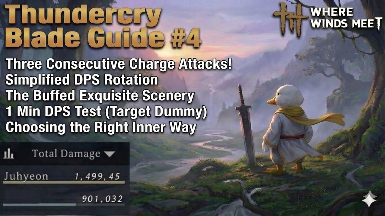 Where Winds Meet Mo Blade Build Advanced Guide #4 DPS+TANK (Thundercry Blade) 연운 맥도 가이드