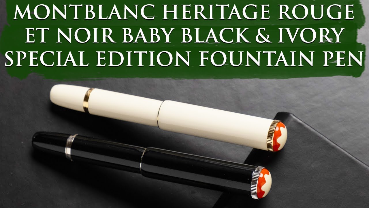 Montblanc Heritage Rouge et Noir Baby Black & Ivory Special Edition Fountain Pen Overview