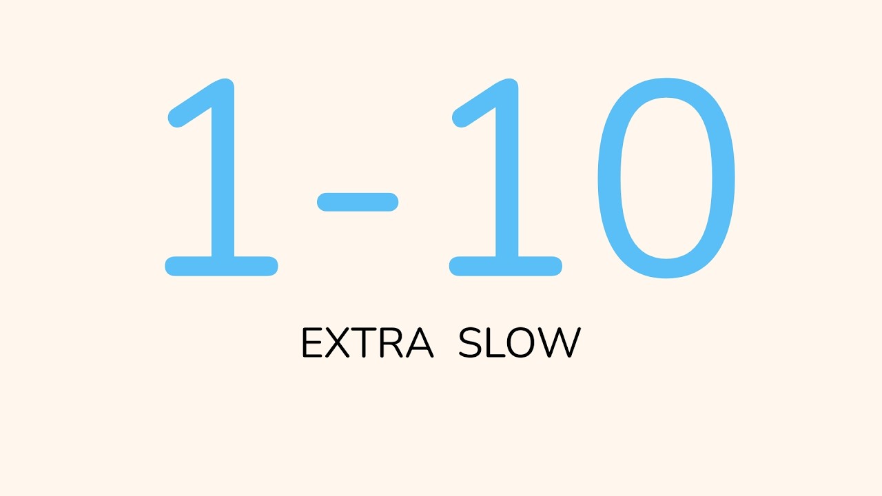 Numbers Song for Kids | Count 1 to 10 Extra Slow & Clear | Little Learn Songs