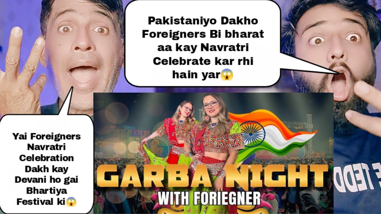 Foreigner First Experience Navratri Celebration Garba Night In India 2024 | Pakistani Reactions