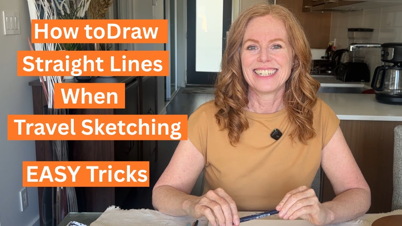 How to Draw Straight Lines When Travel Sketching | EASY Tricks