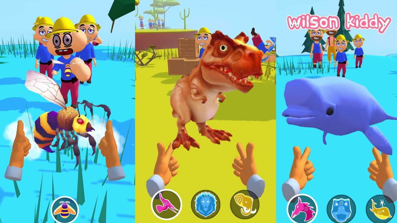 Melawan Pemburu Pakai Kekuatan Lebah Badak Naga Dinosaurus | Animal Master | Wilson Kiddy