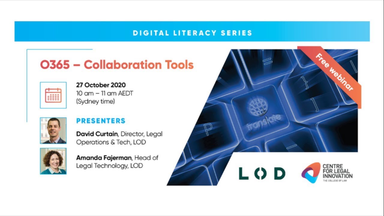 Digital Literacy Series: O365 - Collaboration Tools