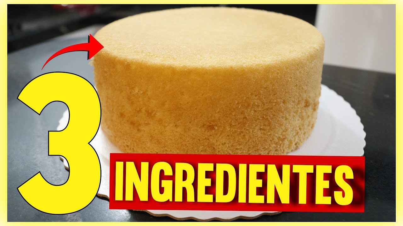 O MELHOR PÃO DE LÓ COM 3 INGREDIENTES | PERFEITO - @Rebeca Poll