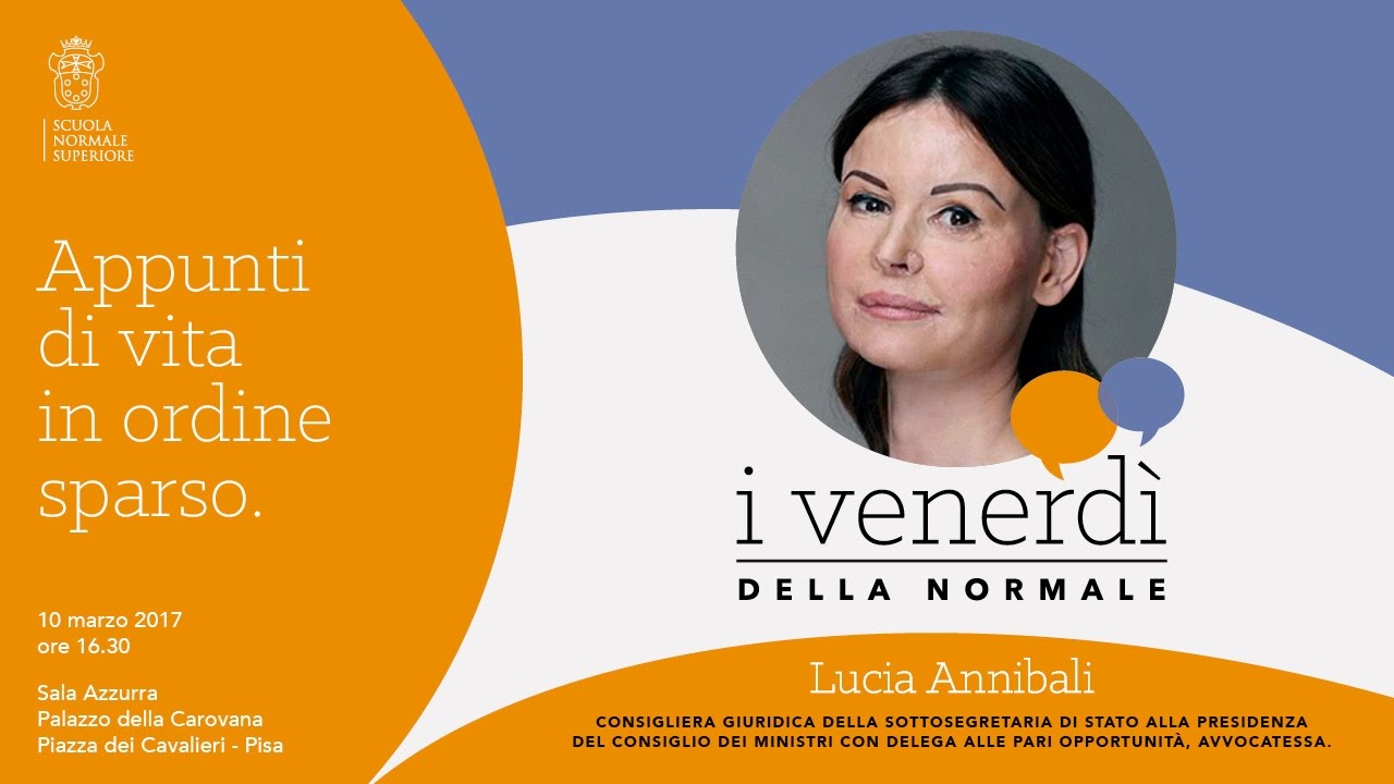 Lucia Annibali, Appunti di vita in ordine sparso - 10 marzo 2017