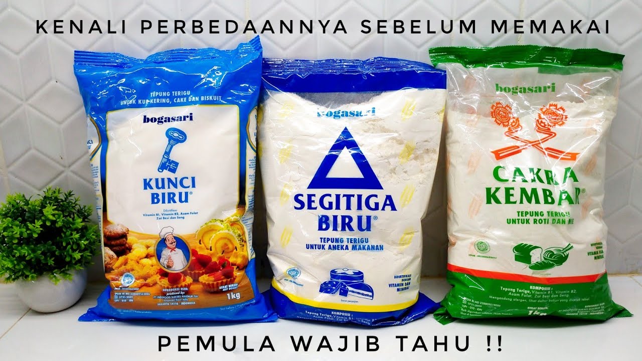 JANGAN SALAH PAKAI !!! KENALI PERBEDAAN TEPUNG TERIGU PROTEIN TINGGI, SEDANG, DAN RENDAH