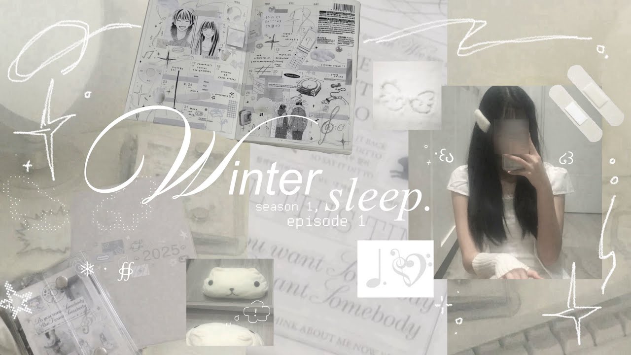 winter sleep ໒꒱ ‧₊˚ | quiet life, journaling, 2025 reset, vision board, haul