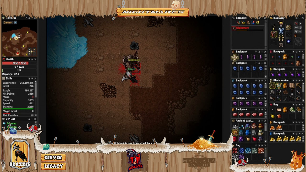 Medivia NIGHTMARES hunting