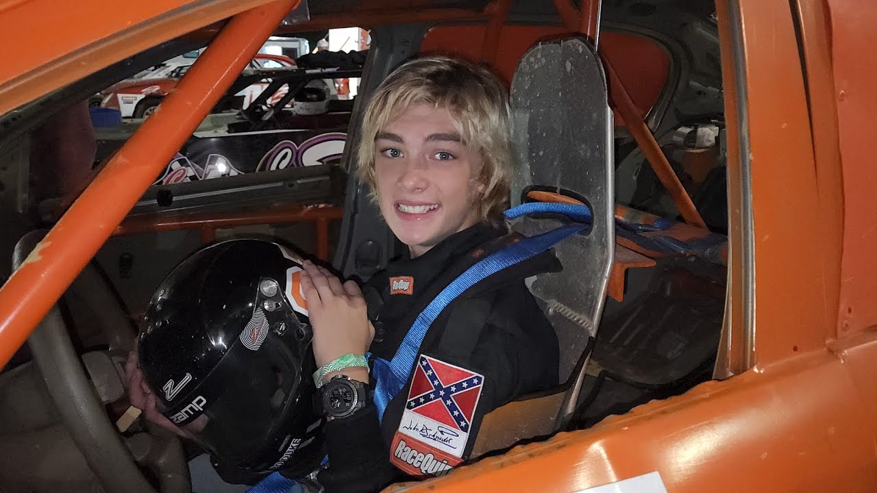 Paul Michael Little Bo Duke dirt track races at Baton Rouge Raceway Episode #6