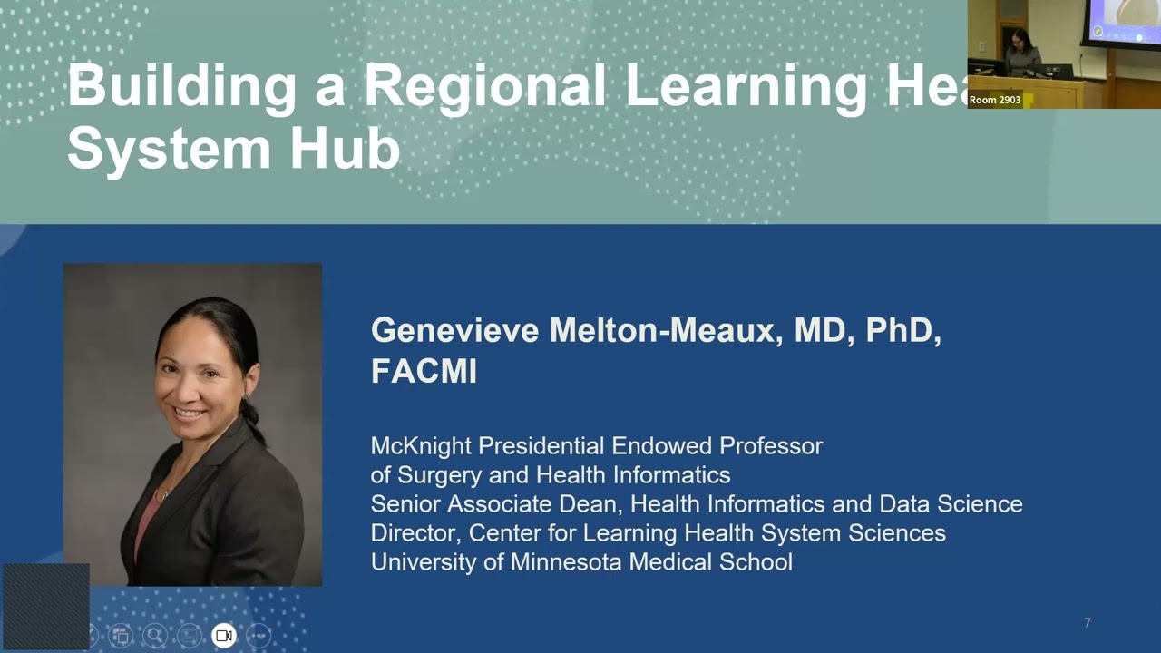 Genevieve Melton-Meaux: Building a Regional Learning Health System Hub