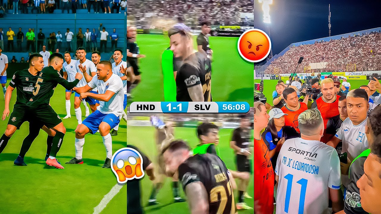 PELEA y ROBO en PARTIDO El Salvador VS Honduras 😱 Videos Virales de TikTok El Salvador 🇸🇻