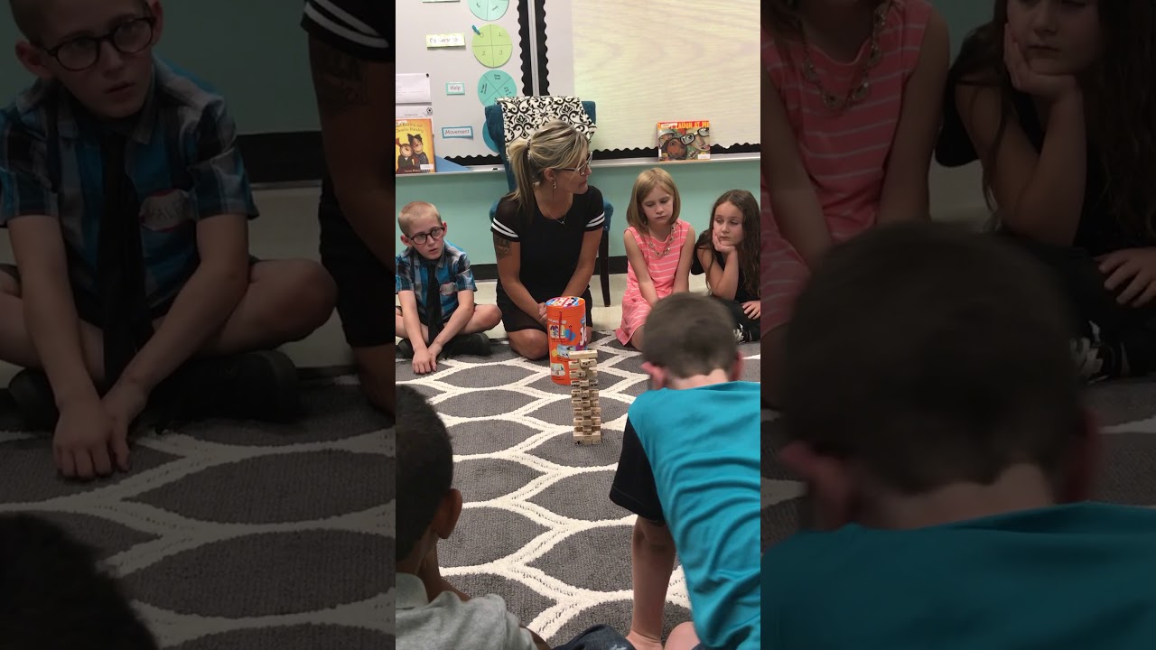 Building classroom community with Jenga