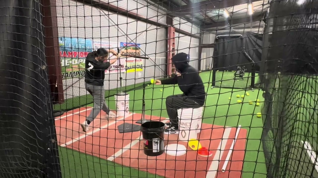 Hitting session with Coach Drew