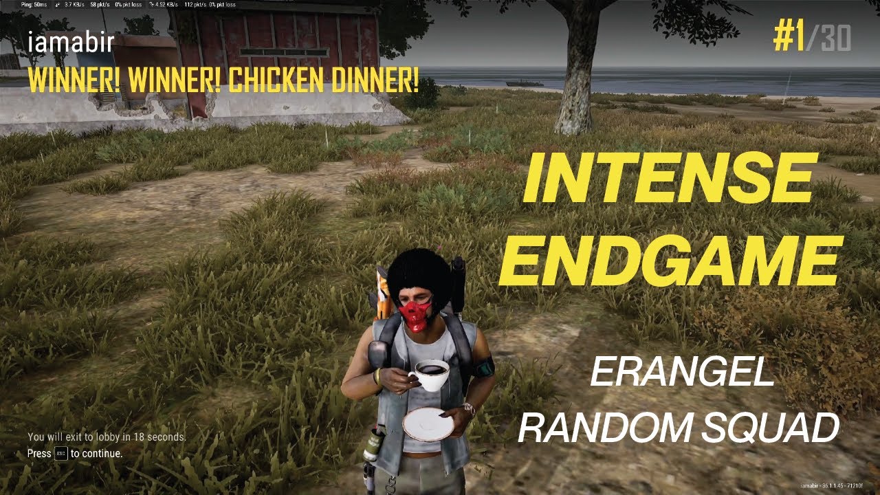 PUBG PC Gameplay, Erangel, Intense Final Battle towards Chicken Dinner