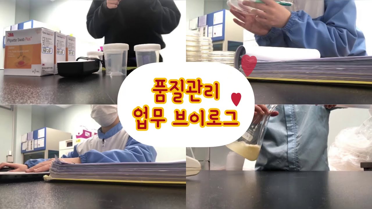 [VLOG]품질관리 업무 브이로그 l 쏨킴