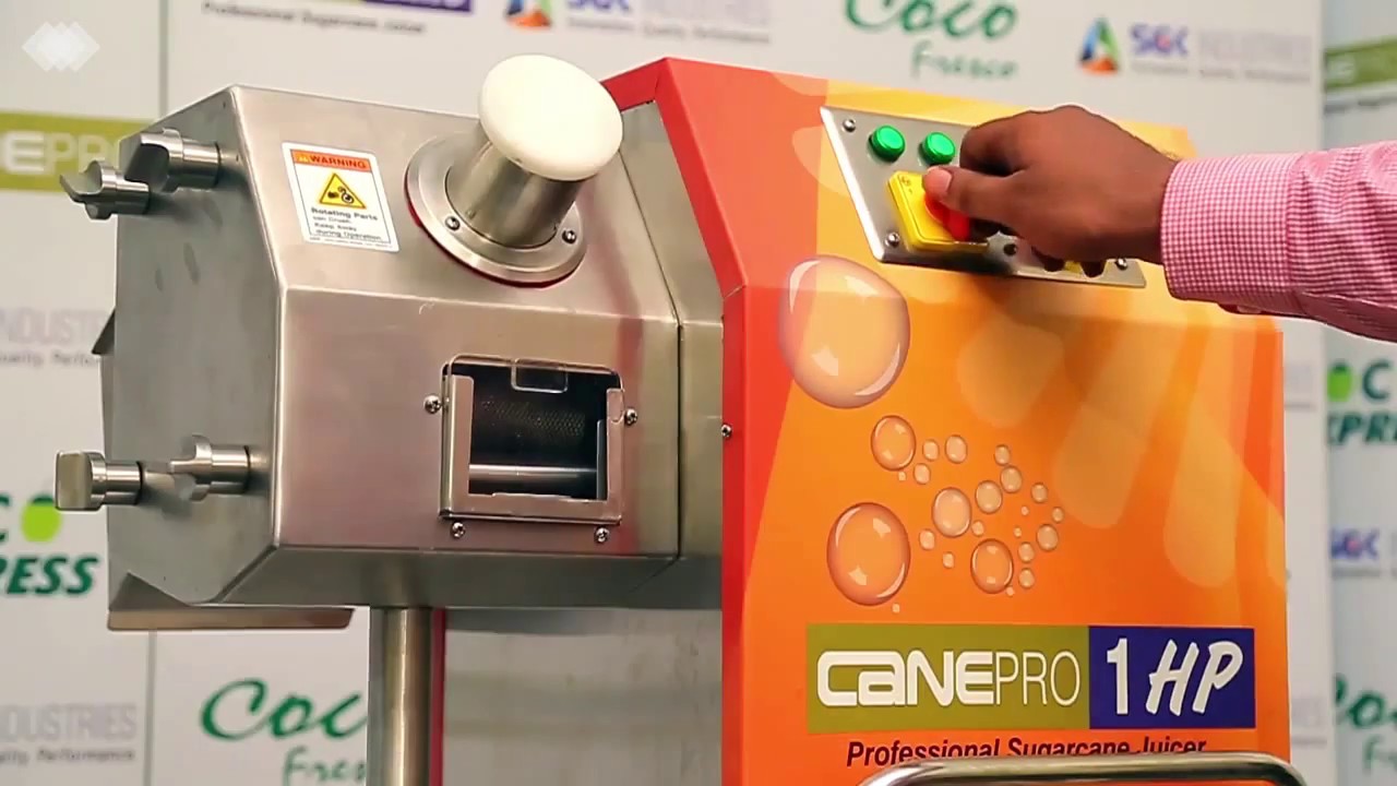 3 Roller Sugarcane Crusher | Cane Pro 1 HP | Sugarcane Juice Machine | SGK Industries