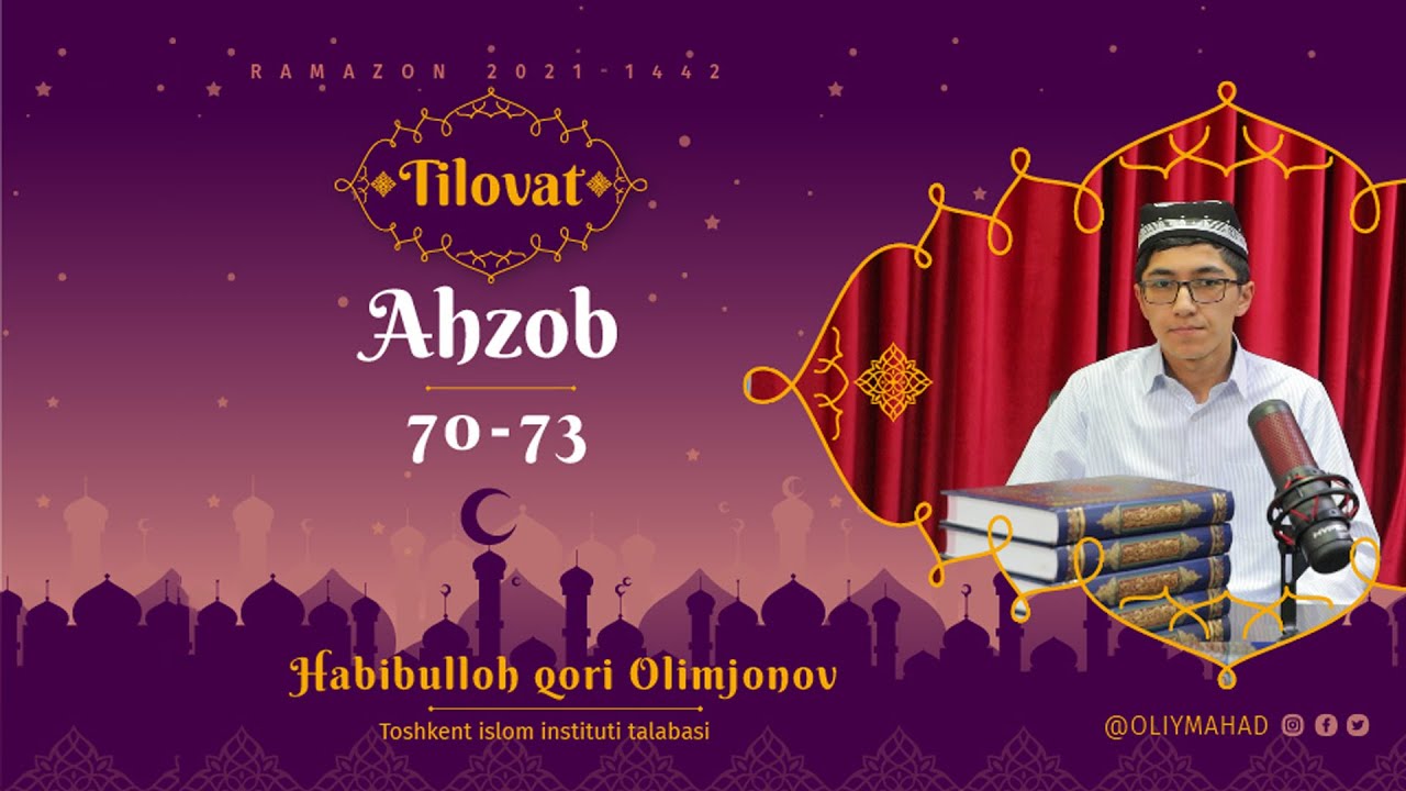 Ahzob surasi - (70-73)
