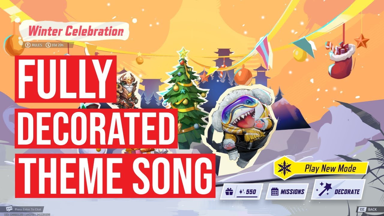 Marvel Rivals Winter Celebration &ndash; Fully Decorated, Complete Theme Song (20-Minute Loop)