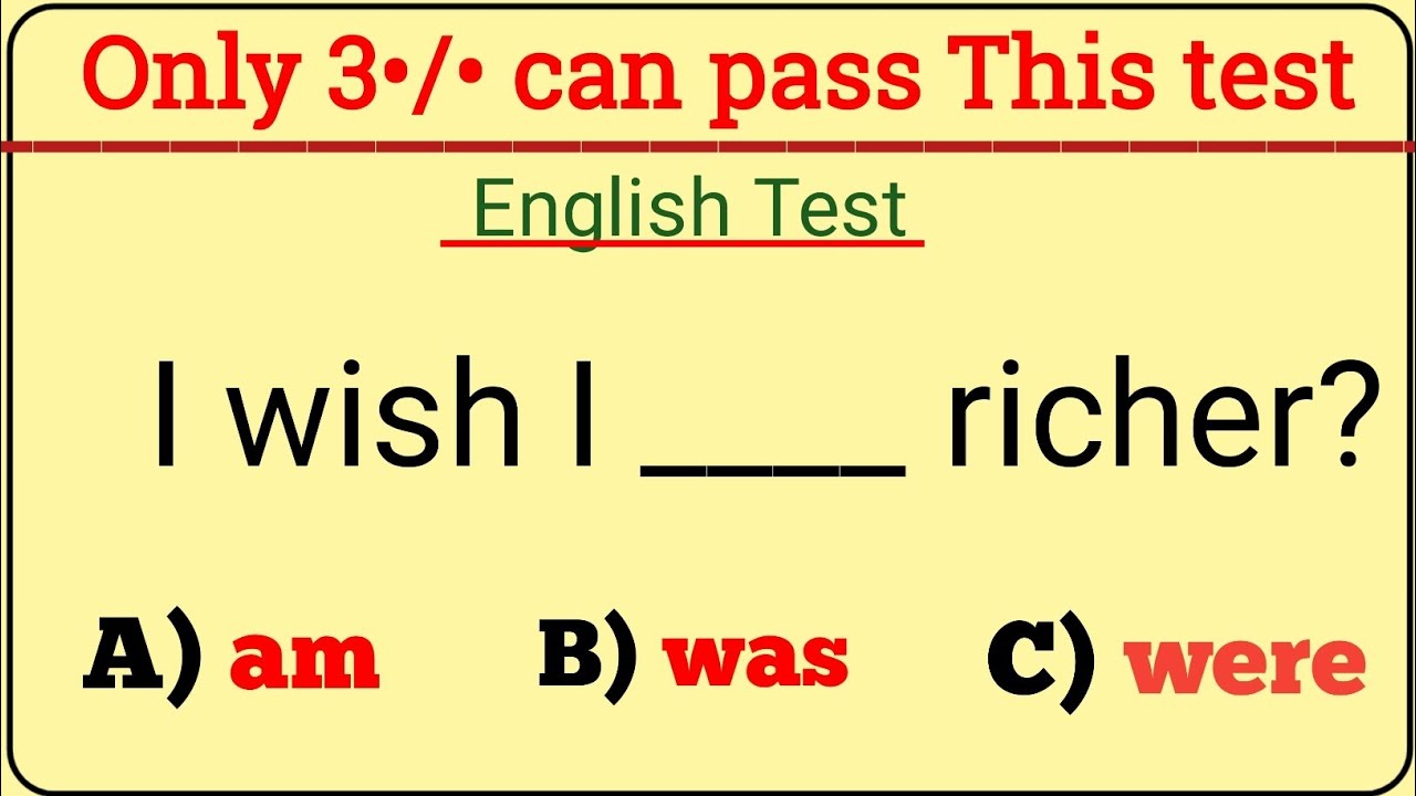 Mixed Grammar Quiz: Can You Score Over 97% ?