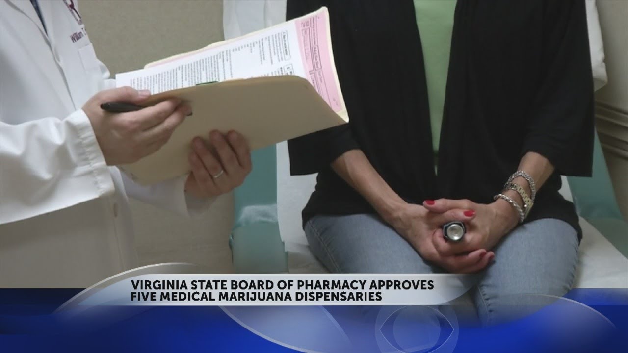 Virginia State Board of Pharmacy approves five medical marijuana dispensaries