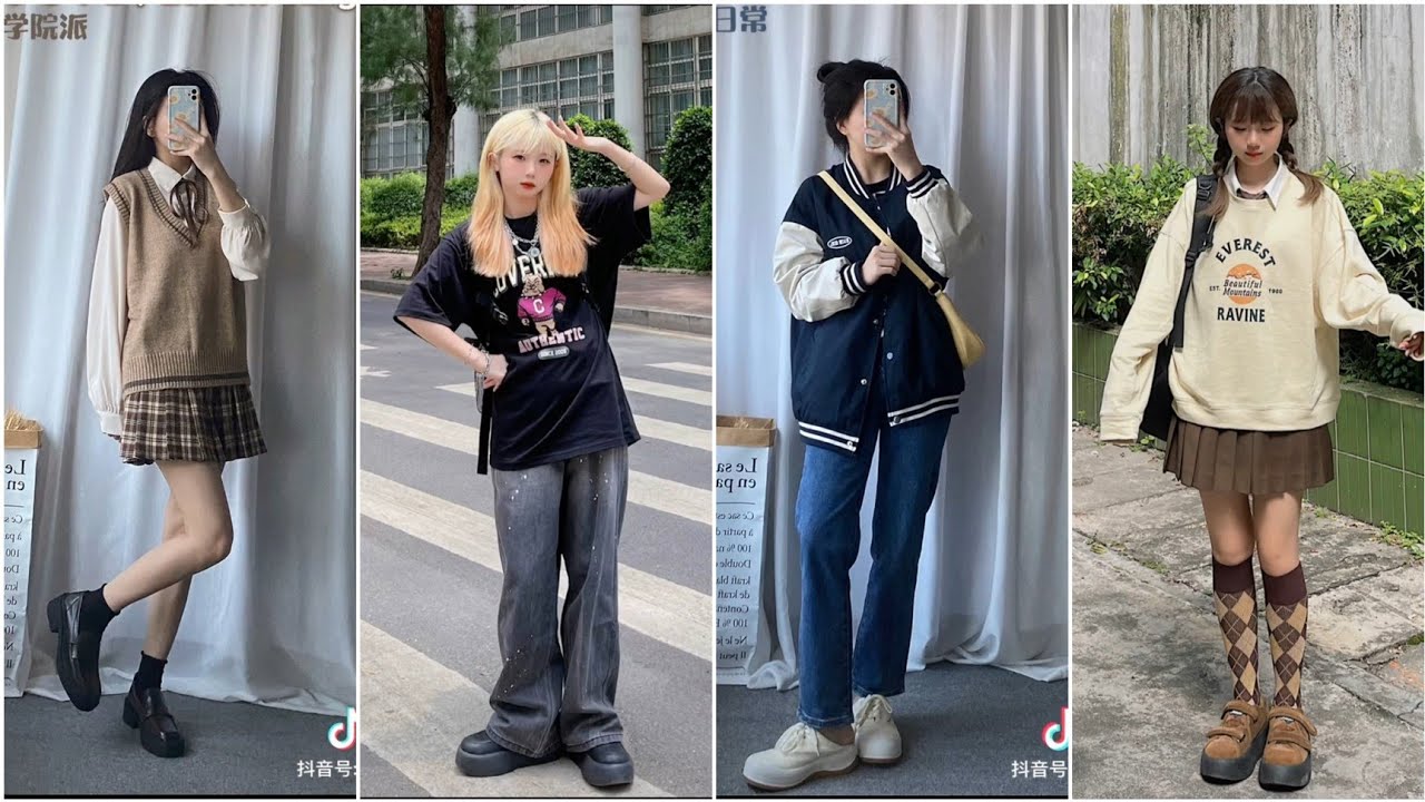 [抖音]Những outfits phối đồ cực kì hack dáng và xinh xắn cho các nàng nấm lùn đây#1