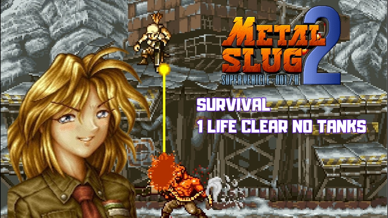 Metal Slug 2 (Neo Geo CD) Deathless Survival Mode/No Slugs (MVS Difficulty)