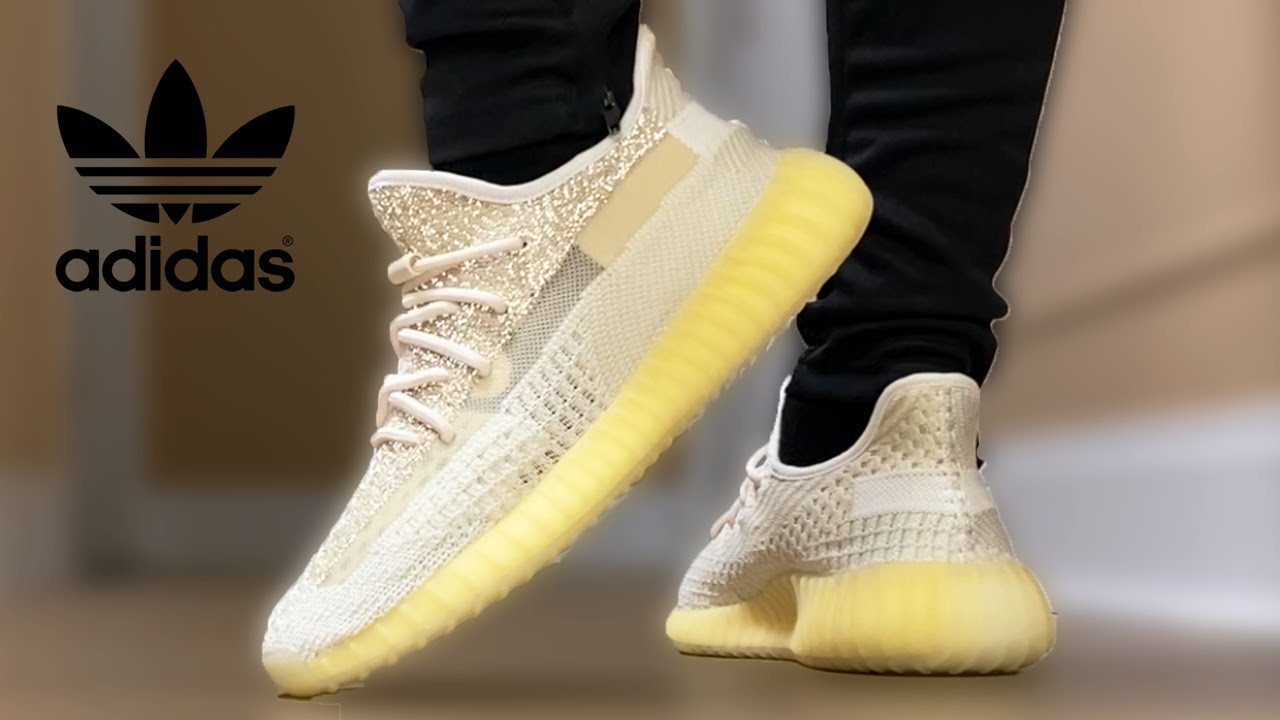 TOO MUCH Yellow? Adidas YEEZY 350 Natural ON FEET!