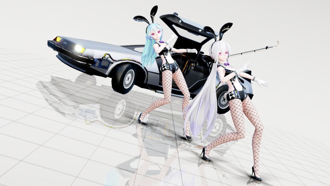 [MMD 4K] 18001E Sexy Bunny Haku Miku Scream [DL][RAY MMD 1.3.1]