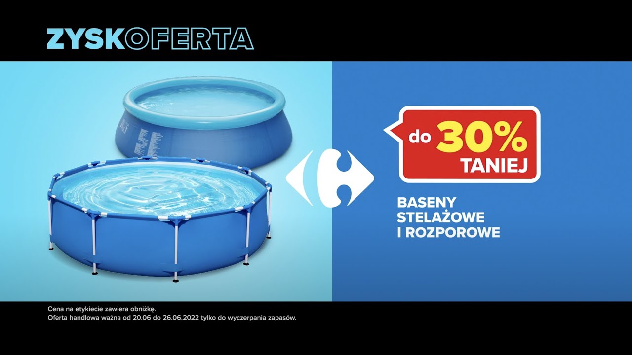 Niskie ceny w Carrefour: meble ogrodowe i baseny